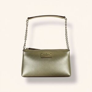 Kate Spade Gold Metallic Chain Shoulder Bag